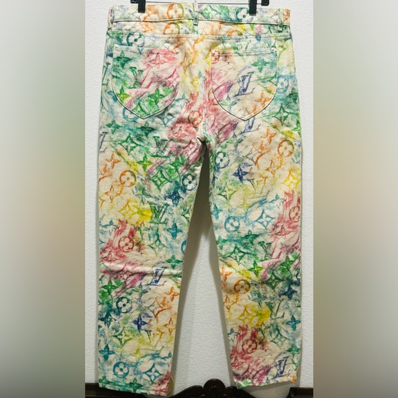 NWTS Louis Vuitton *RARE* Pastel Monogram Jeans - Picture 10 of 15